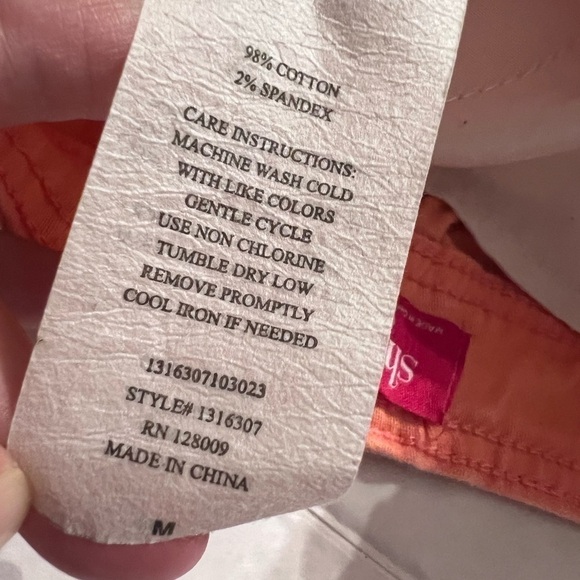 Shasa Salmon colored shorts size medium - Picture 7 of 7